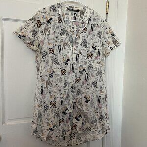Zara long button down